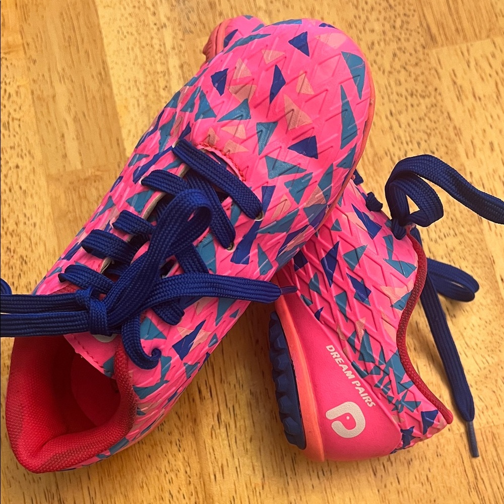 Dream Pairs Kids' Vibrant Pink and Blue Sneakers